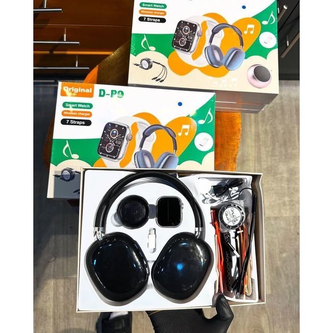 smartwatch, over-ear wireless headphones smartwatch set bundle