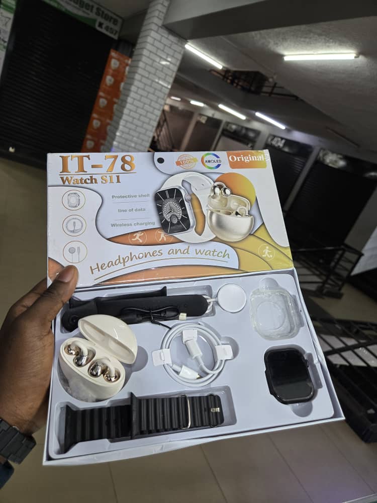 2-in-1 combo gift smartwatch set/IT-78 Watch S11 Headphones and Watch combo.
