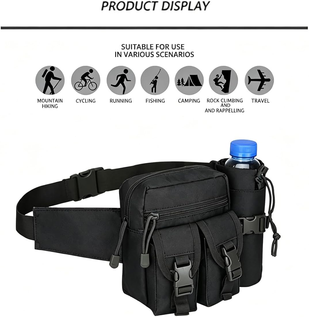 Black tactical waist pack