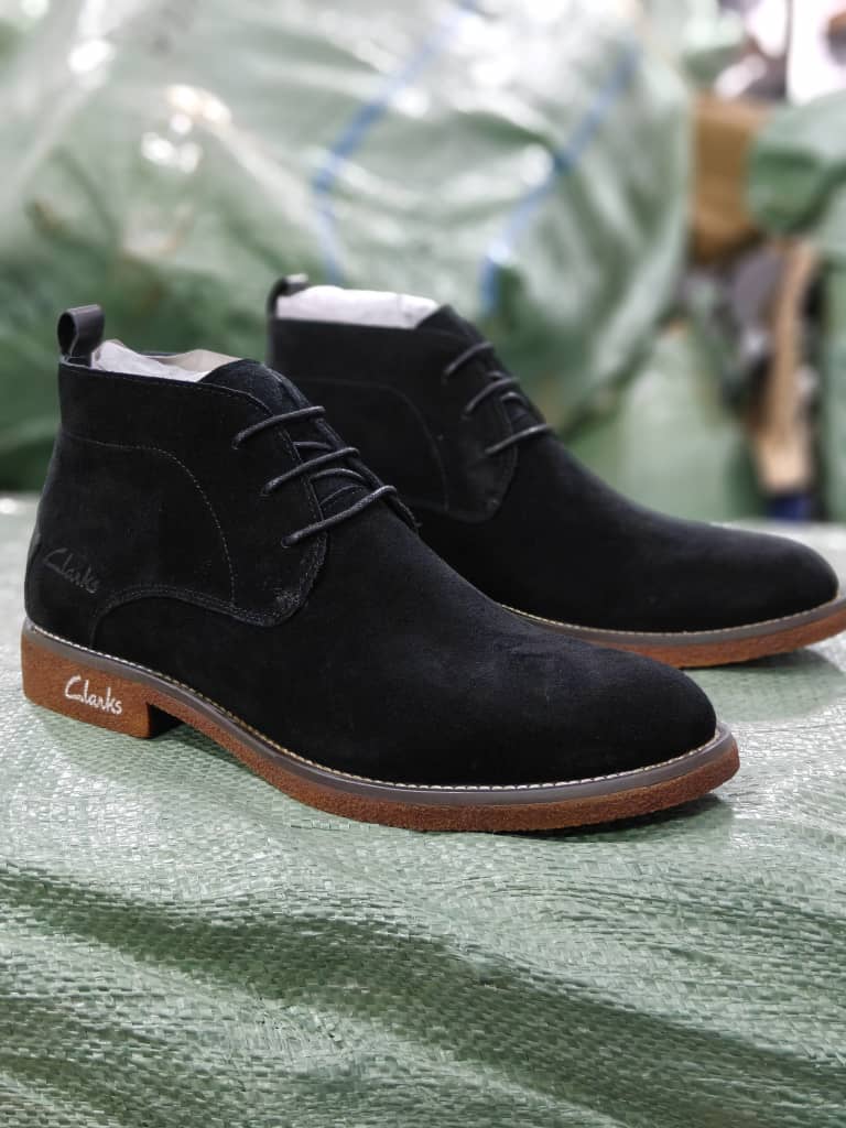 Suede Clarks chukka boots