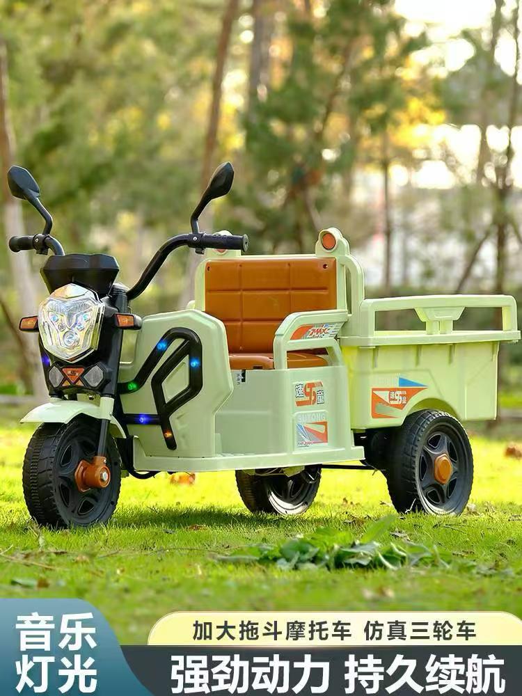 electric tricycle features LED lights