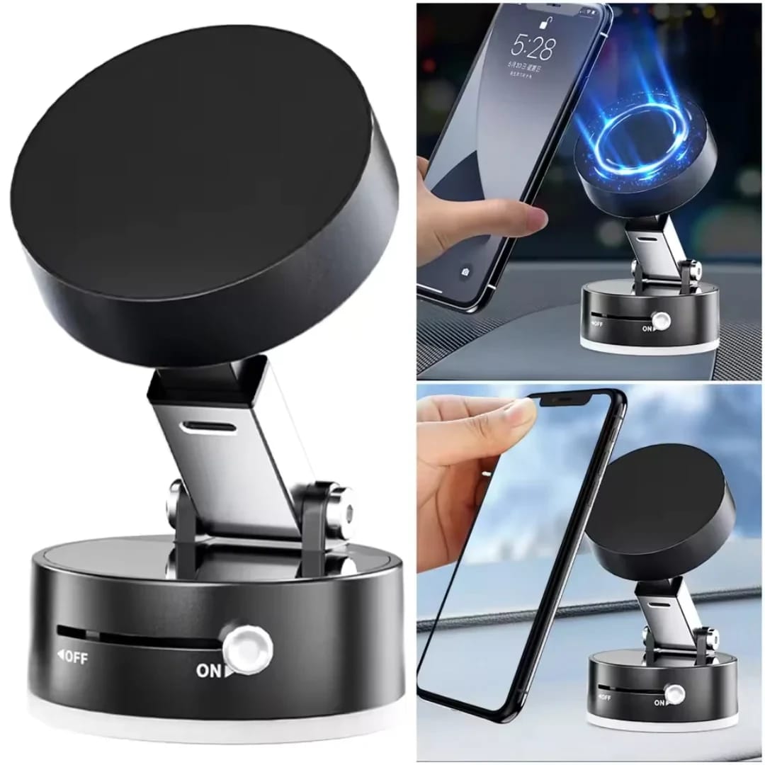 magnetic vacuum phone holder