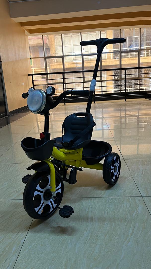 3-in-1 multifunctional kids' tricycle with parent handle