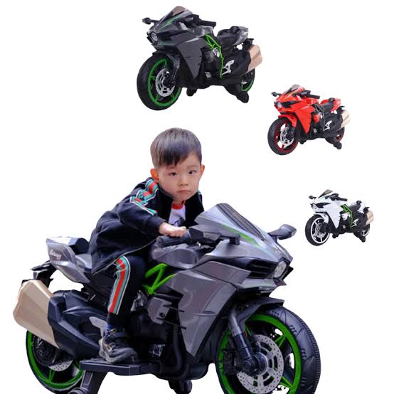 Kawasaki Ninja H2R-styled kids' electric ride-on motorcycle