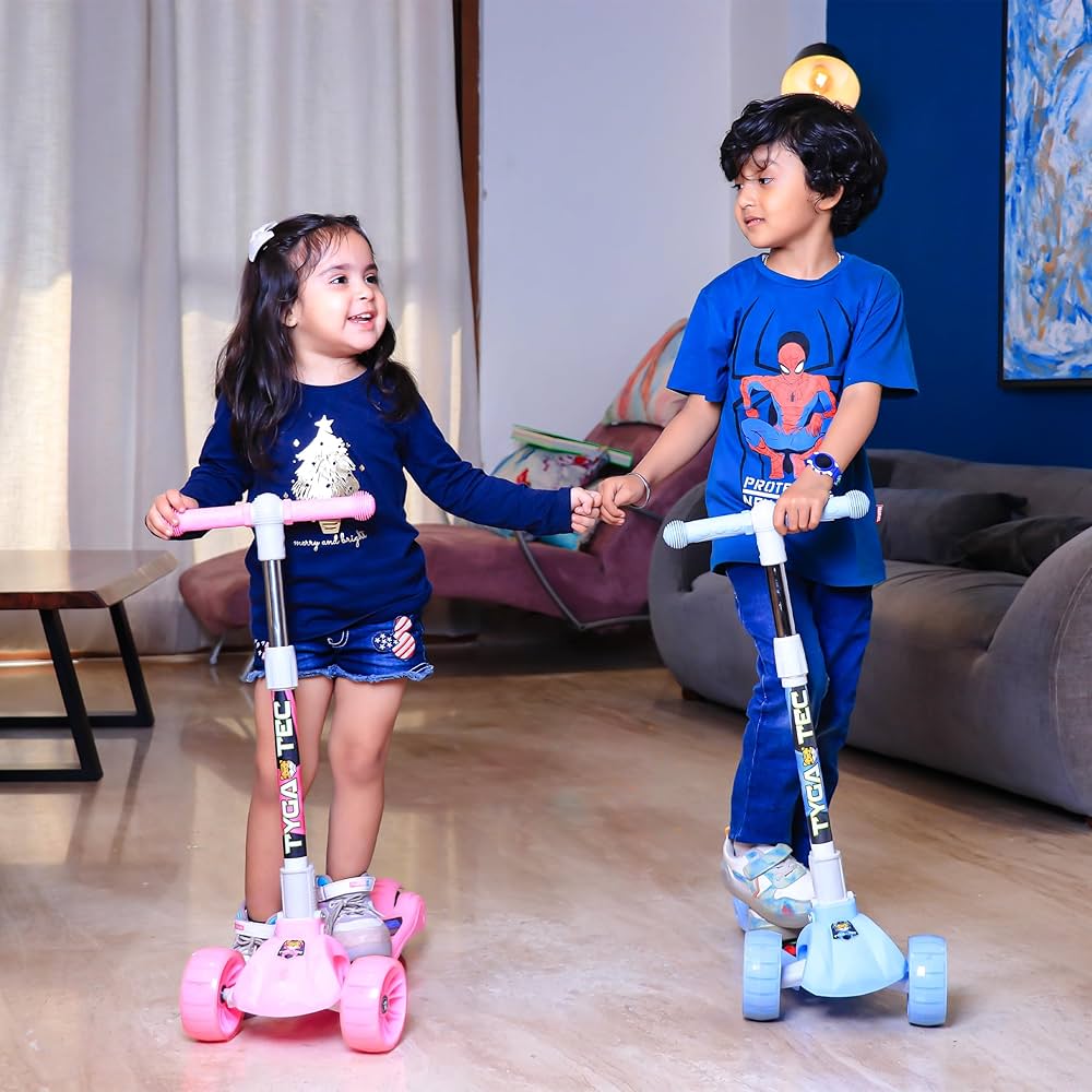 Kick scooters with lighting wheels