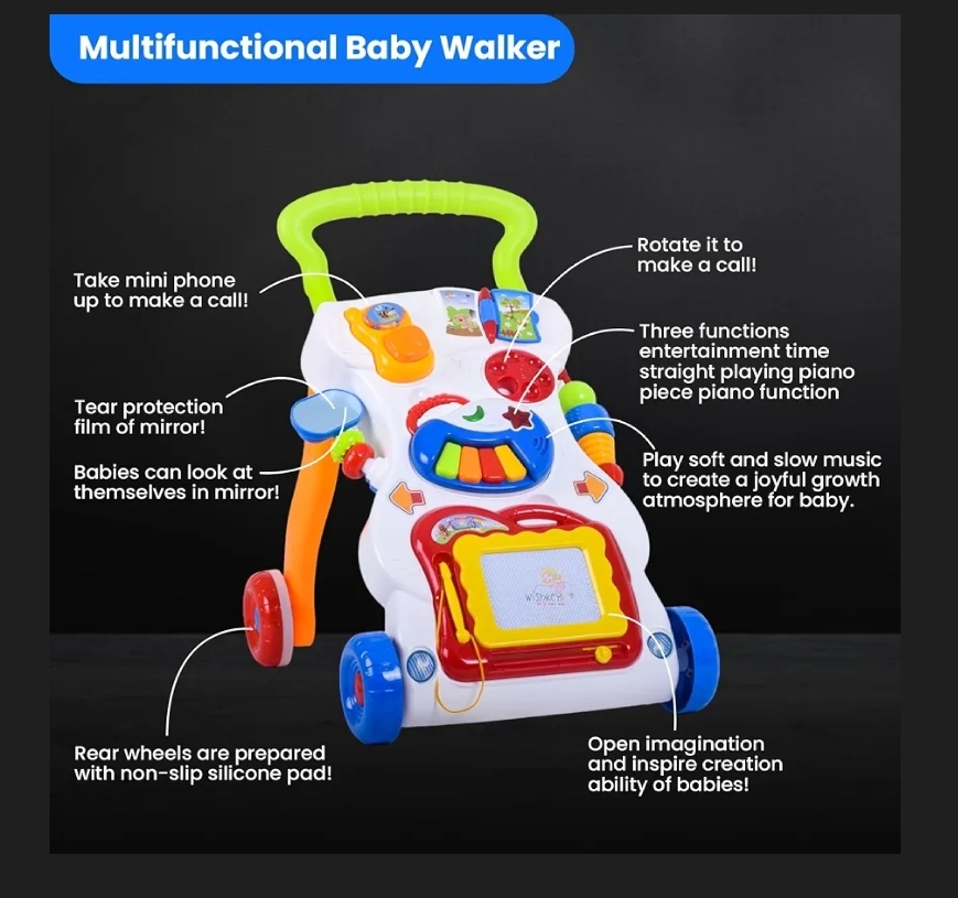 Push Walker with detachable play items