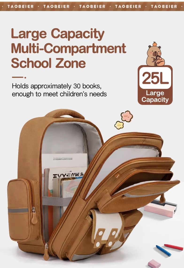 Children's breathable school back packs