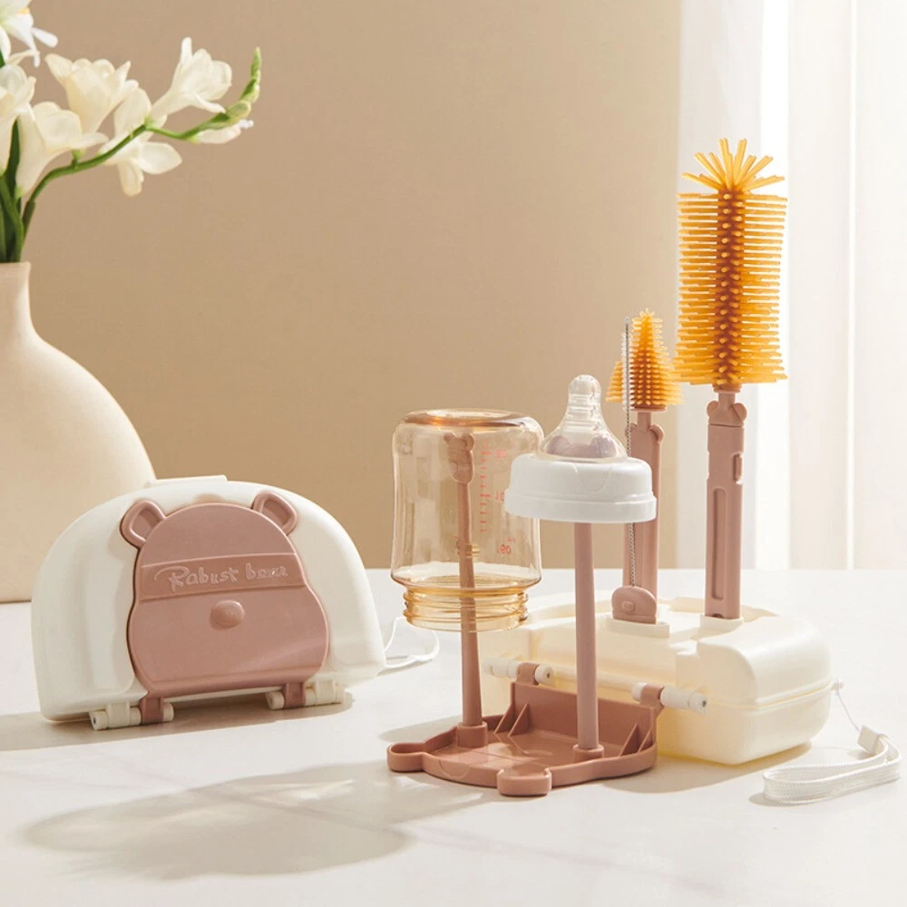 Infant Bottle Robust Bear cleaning set/silicone brush